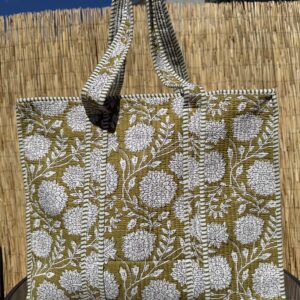 Olive Green Large tote bag