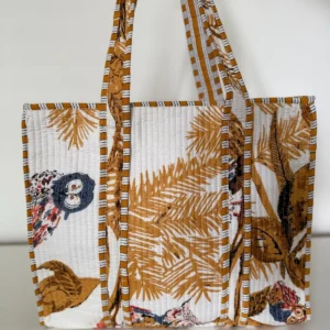 Feather midi tote bag
