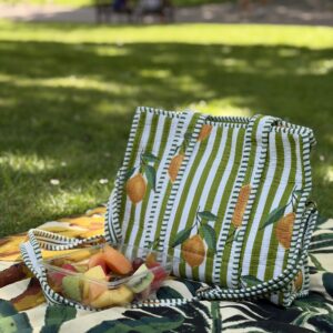 Green Lemon mini tote bag