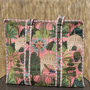 Peach Peacock Medium Tote bag